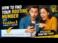 How to find your routing number with Golden 1 Credit Union