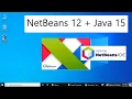 How to install NetBeans 12 with Java 15 on Windows 10