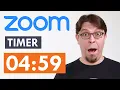 Zoom meeting timer how to show a countdown with OBS Virtual Camera