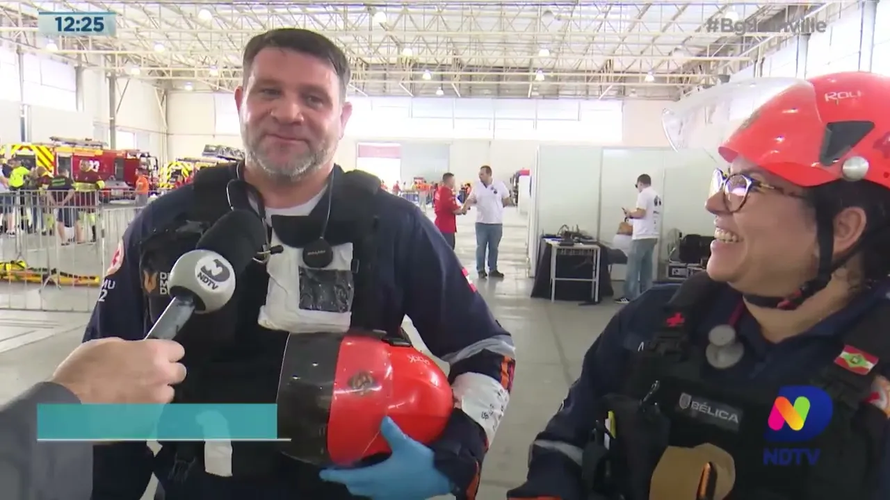 Joinville foi sede de encontro com competição entre socorristas de trauma