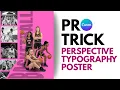 Modern Basketball Team Poster Design in Canva Perspective Typography