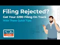 How to Correct a Rejected Form 2290