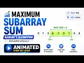 Maximum Subarray Sum in 5 Minutes Kadane s Algorithm Explained