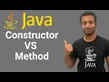 Java Bangla Tutorials 106 Difference between Constructor And Method