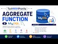 MySQL Aggregate Functions Explained COUNT SUM AVG MIN MAX Hindi TechWithPranita