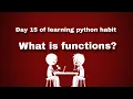 Functions in Python