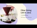 Filter empty and null strings Java