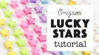 origami lucky star tutorial easy diy paper kawaii