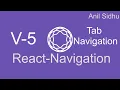 React Navigation 5 tutorial Tab navigation