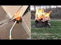 how HOT does cardboard burn my best guess