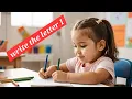 Learn the FUN Alphabet Letter I with Me alphabet letters writing practice for pre-schoolers