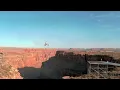 Robbie Knievel jumps the Grand Canyon