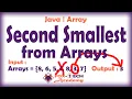 How to find second smallest in arrays in java Second smallest from array Java Fox Tech