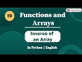 Inverse of an Array Module Basics of programming In English Python - 19