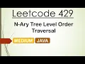 Leetcode 429 N-Ary Tree Level Order Traversal Java