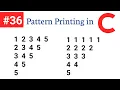 Printing Reverse Right Angled Triangle in C Pattern Program Tutorial in c Number Pattern in C