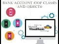 Visual Basic Programming Tutorial with code - Bank Account OOP Classes and Objects