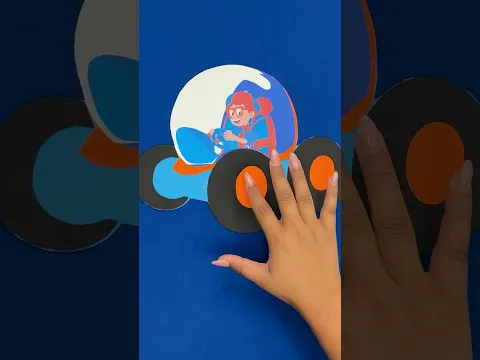 C'est la Blippi Mobile en papier ! #blippi #shorts #blippienfrancais #papier