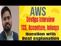 TCS Tech Mahindra AWS Interview Question Part 1 Most asked real interview questions