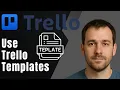 Trello How to Use Templates for Personal Productivity 2025 Management Productivity Tutorial