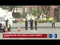Underground explosions close roads in Hartford