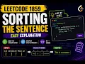 LeetCode 1859 Sorting the Sentence Easy C Solution 0ms