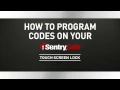 How to Program Codes on Your Sentry Safe Touch Screen Lock Fire Safe