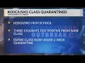 Class quarantined at Kosciusko High School after 3 students test positive for COVID-19