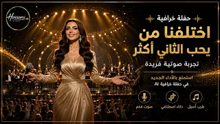 حفلة  اختلفنا مين يحب الثاني أكثر   غناء عيده       بصوت أنثوي فخم   بالذكاء الاصطناعي دندنها