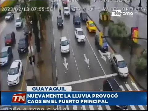 Nuevamente la lluvia provocó caos en el puerto principal