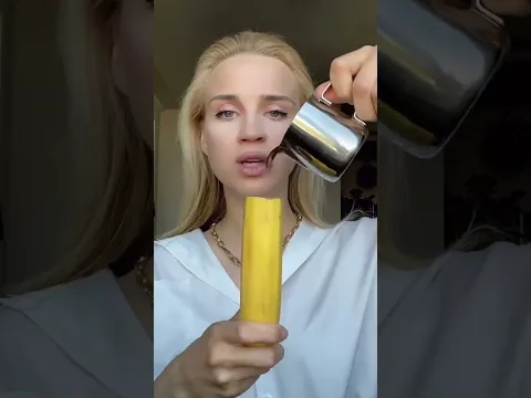 Banana Coffee 🍌 ☕️ #food #asmr #mukbang #eatingsounds