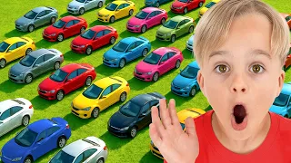تحدي ٥٠ سيارة للأطفال 