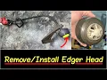 How to Remove Weed Whacker Edger Bump Head Assembly Install a New Weed Eater Head Homelite DIY