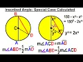 Geometry - Ch 6 Circles 15 of 39 Inscribed Angle Special Cases Calculated