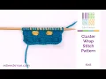 Cluster Wrap Knitting Stitch Pattern