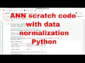 Kidney Disease Classification ANN Scratch Python Code Normalize csv Dataset Python Code Part 1