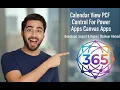Calendar View PCF Control for Power Apps Canvas Apps Download Import Demo Shaheer Ahmad