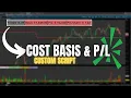 Track Positions and Cost Basis in Charts Custom Script for ThinkorSwim