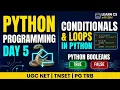 Conditional vs Iteration Statements in Python PGTRB CS Unit VII Class 5
