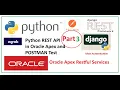 Python Django restful API calling in Oracle Apex 24