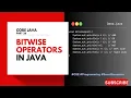 Bitwise Operators Core Java Telugu Explained