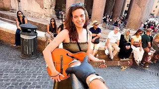 Asking An Italian Busker If I Can Upgrade Her Guitar