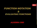 Function Notation and Evaluating Functions Algebra One Essentials