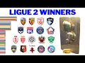 French Second Division Football Winners Ligue 2