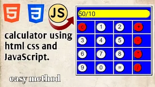 How to Make a Calculator Using HTML CSS JavaScript Step-by-Step Coding Tutorial 2025