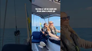 For a while we forgot sailing could be this nice🥲 #sailing #sailboat #sailinglife