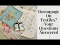 Decoupage on Fabric