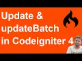 Data update updateBatch in codeigniter 4 update Bulk data in codeigniter 4 update multiple data