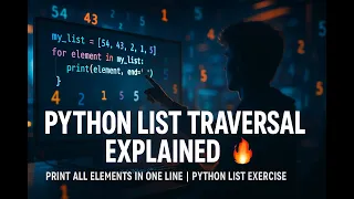 Python List Traversal Explained Print All List Elements in One Line Python List Exercise