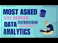 Most Asked SQL Problem in Data Analyst Interview Question Data Analytics SQL Server Task